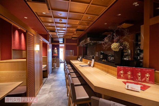 撮影でも使用した、魚ちゃんお気に入りの韓国料理店『縁』の内観。　撮影協力：韓国料理『縁』問合せ先：03-6281-4808