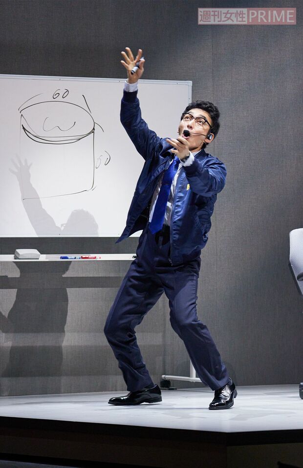 公開舞台稽古での草なぎ剛（撮影／廣瀬靖士）