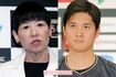 和田アキ子（左）と大谷翔平