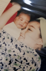 ついに待望の女児を出産。3980gで「とにかく大きな子だった」というシンシア。健康に生まれてきてくれたことにホッとする