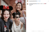 ディズニー豪華3ショットを報告した河北麻友子（公式インスタグラムより）