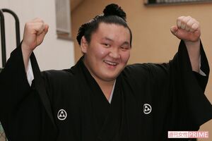 2007年、横綱に昇進したときの白鵬