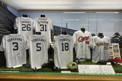 新花巻駅にある西武・山川穂高に関連した展示品