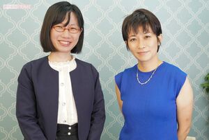 たかまつなな（写真左）と望月衣塑子記者（同右）