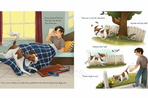 2026年2月20日に発売される大谷翔平の絵本『DECOY-SAVES-OPENING-DAY（原書タイトル）』の中面ページ（ポプラ社のHPより）