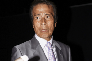 町議会議員選挙で当選した小島英雄氏（写真／共同通信）