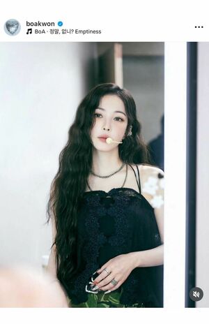 激変が話題となったBoA（本人インスタグラムより）