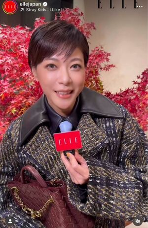 カラコンメイクに衝撃の声が集まった上野樹里(『ELLEJapan』のインスタグラムより)