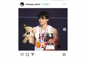 豊田兼（陸上　ハードル）インスタグラム @kentoyo_olivier/　フォロワー数6千人