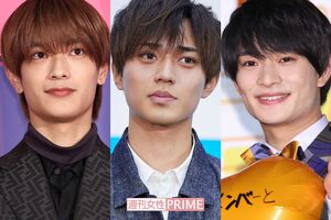 左から『なにわ男子』の高橋恭平、『King&Prince』の永瀬廉、『美少年』の浮所飛貴