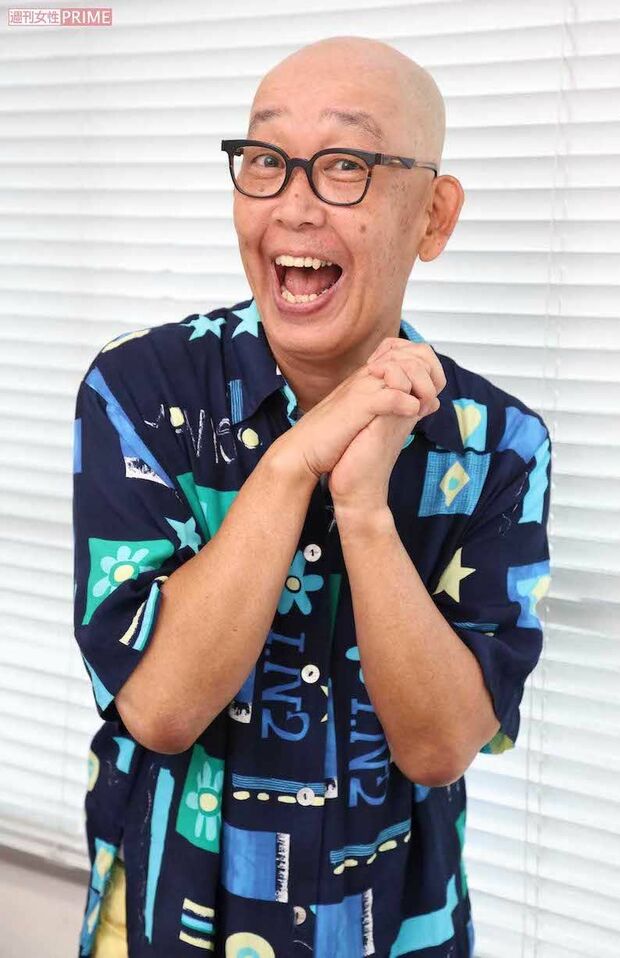 インタビュー取材に応じる坂本ちゃん