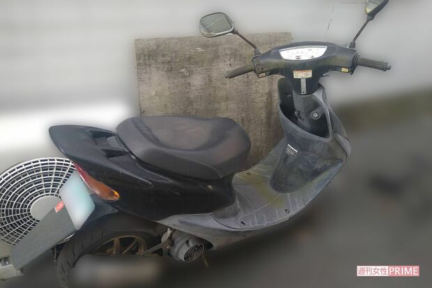 生前、A氏の妻が警備員をしていたとき、乗っていた原付バイク