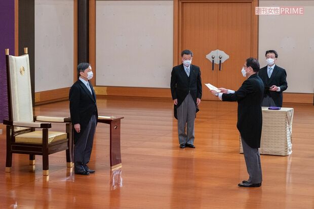 第1次岸田文雄内閣発足前の認証式にて（2021年10月）