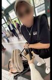 トラブルとなった初老男性はベビーカーを掴んでいた（Nさんのツイッターより、一部編集部加工）
