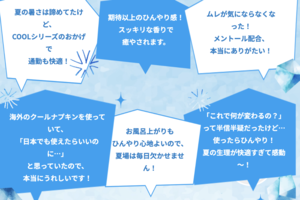 クールナプキン使用者の声（公式サイトより）