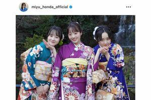 本田紗来、本田真凜、本田望結（本田望結のインスタグラムより）