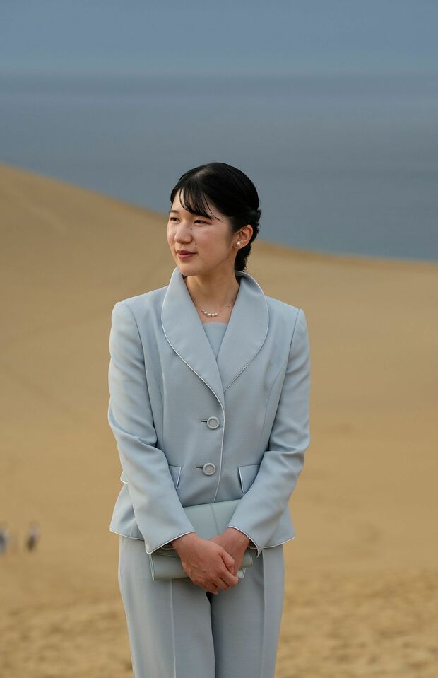 10月19日、初めて鳥取砂丘を訪問された愛子さま