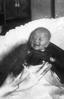 立派な紋付きでお宮参り