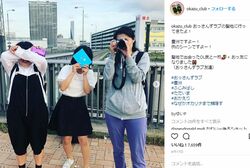 おかずクラブも聖地巡礼で豊洲へ（Instagramより）