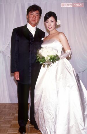 2001年、美紀さんと挙式、披露宴を開いた西城秀樹さん