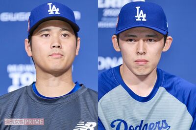 ドジャース・大谷翔平“二刀流”試合のNHK中継に映った、“今季絶望視”の佐々木朗希のベンチ入りに「なん…