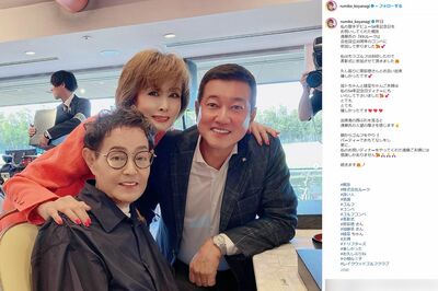 加工強めの写真を投稿した小柳ルミ子（公式Instagramより）