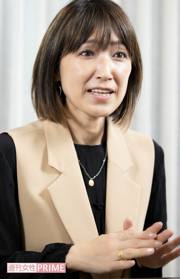 インタビューに答える原田愛