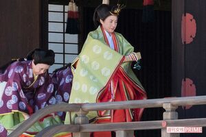 「即位礼」当日の儀式でも『十二単』をお召しになる（'19年5月8日・『期日奉告の儀』）