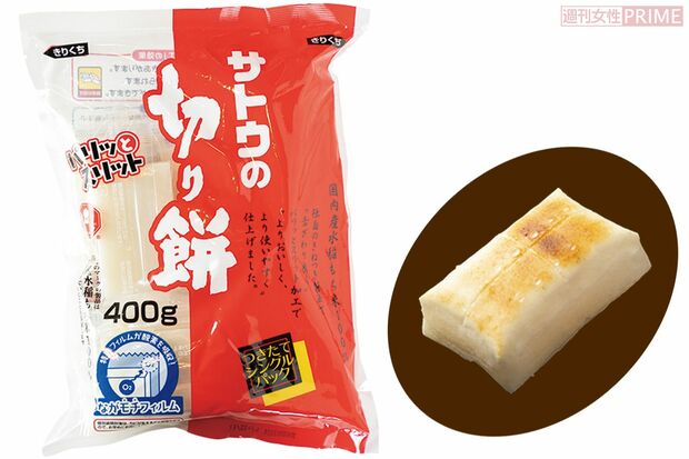 【角もち7位】国内産水稲もち米100％サトウの切り餅　サトウ食品／400g入り373円（100gあたり93円）　※画像をクリックするとAmazonの商品ページにジャンプします。