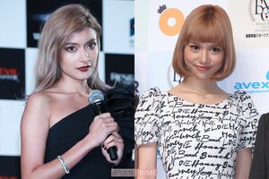 天然のおバカキャラで一世を風靡したローラ（左）と同じようなキャラで活躍していた水沢アリー（右）