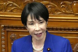 所信表明演説を行う高市早苗内閣総理大臣　写真／共同通信