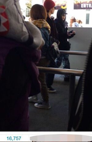 3月15日、水原希子との富士急デートがSNSで広まった(Twitterより)