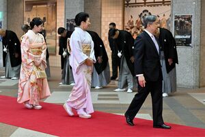 2026年1月18日、天覧相撲をご一家で観戦に来られた天皇陛下、雅子さま、愛子さま（写真／JMPA）