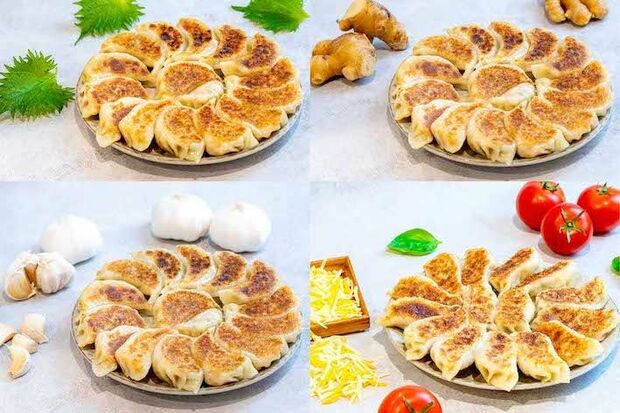 餃子屋はまだ「手包み餃子4種類食べくらべセット」Sパック(12個×4種)6220円
