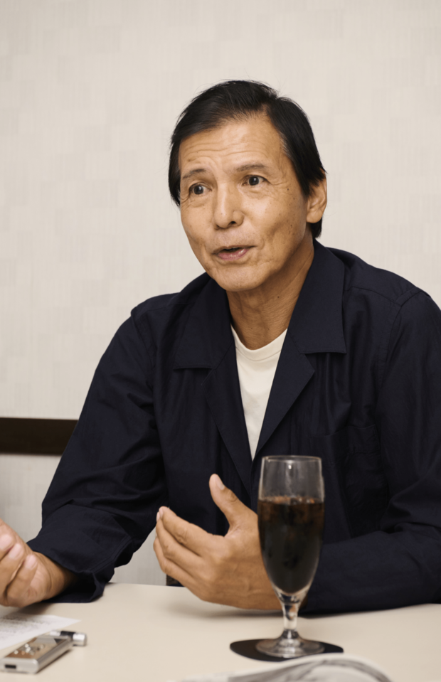 巧みな話術で取材陣を阿部ワールドに引き込む阿部さん。「リポーターが来た、ではなく阿部さんが来た、って言われたい」