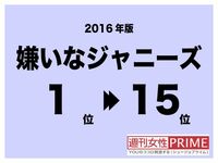 '16年版「嫌いなジャニーズ」トップにはやっぱりあの人