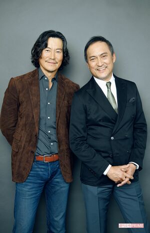  豊川悦司と渡辺 謙　撮影／渡邊智裕