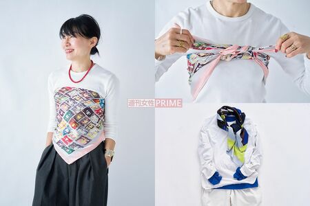 白のロンTを主役にしたコーデで差をつけて