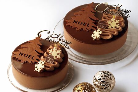 クリオロ「ショコラ・プラリネ・ノエル」※写真は左5号、右6号