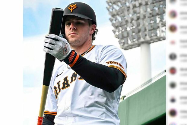 普段は「ナイスガイ」と評判の巨人・キャベッジ選手(公式インスタグラムより)