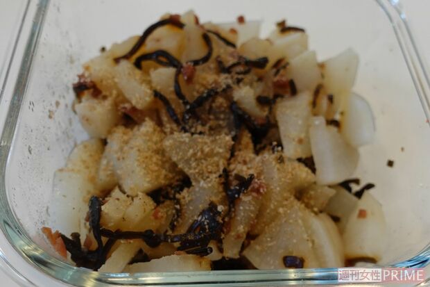 レンチンでビタミンCを逃さず全吸収！『大根の塩昆布あえ』