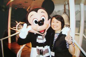 ディズニー&ピクサー映画『カーズ』公開記念で当たったカリフォルニアのディズニーランド旅行（約50万円）。「一緒に行く英語ができる人を探さなくちゃ、と焦ったのもいい思い出」