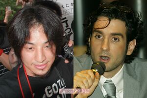 “ひろゆき”こと西村博之氏（2011年）、フローラン・ダバディ氏（2003年）