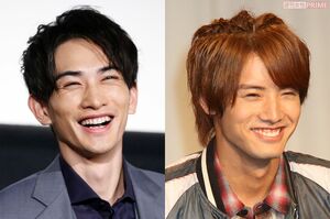 『30歳まで童貞だと魔法使いになれらしい』(通称:『チェリまほ』)は深夜帯にもかかわらずTverドラマランキングの上位に。黒沢役の町田啓太(上)、安達役の赤楚衛二(下)のカップルは男女問わず大人気!