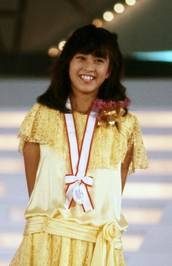 デビューの'83年、日本歌謡大賞の新人賞にノミネートされたころの森尾由美