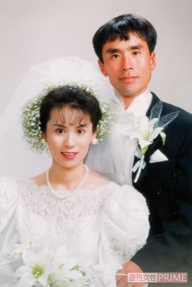 結婚式の様子。「お互い尊敬できる存在です」と秀子さん