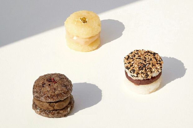 おはぎバーガー（胡麻づくし・柚子・ショコラ）/CHASHITSUJapaneseTea&Coffee