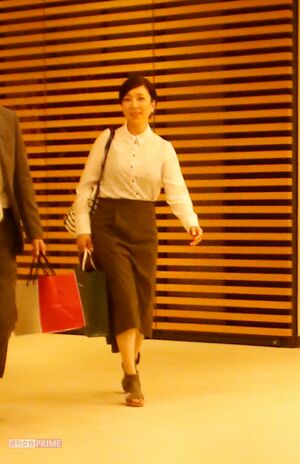 '19年ドラマ『スパイラル〜町工場の奇跡〜』の打ち上げに参加した真矢みき