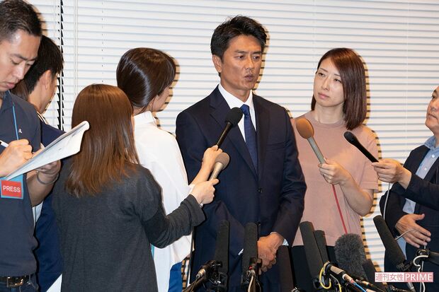 不倫謝罪会見を行った原田龍二（'19年）