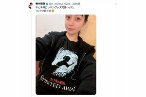 目の下のクマを指摘された橋本環奈の顔写真（本人Xより）